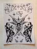 Angel temporary tattoos